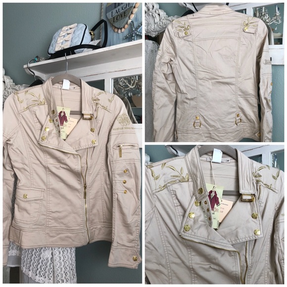 Embroidered zip up Jacket - Picture 4 of 4